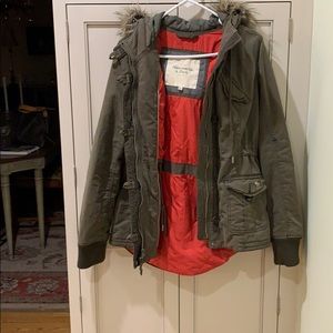 Abercrombie green winter jacket